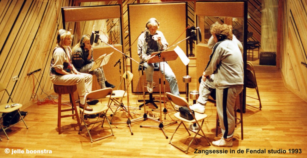 Ferry Maat zangsessie in de Fendal studio