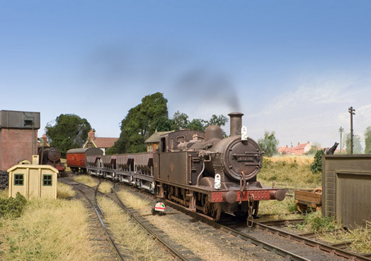 De 47276 komt aan in Combwich - foto Chris Nevard, Guildford, Surrey, UK